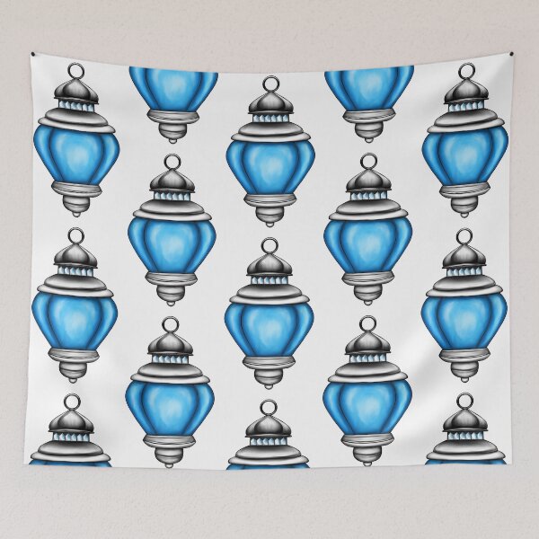 Item preview, Lantern in Blue designed and sold by lezell.