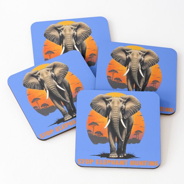 Item preview, Stop the Elephant Hunting designed and sold by ElenaHrubes.