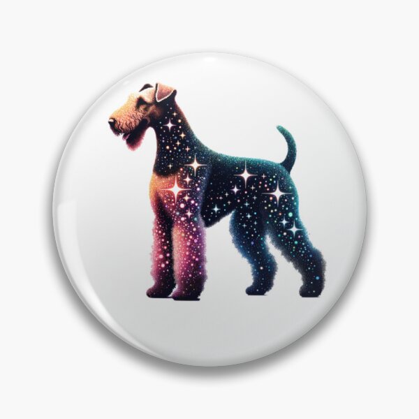 Item preview, Airedale Terrier Glitter Silhouette designed and sold by TheAnimalZ00.