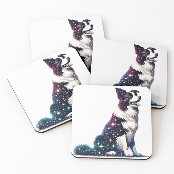 Artikelvorschau, Border Collie Glitzer Silhouette entworfen und verkauft von TheAnimalZ00.