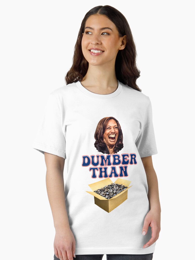 Funny Cartoon Kamala Harris Dumber Than A Box Of Rocks Essential T-Shirt