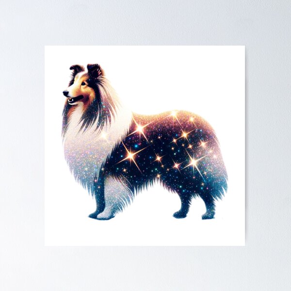 Item preview, Glitter Shetland Sheepdog designed and sold by TheAnimalZ00.