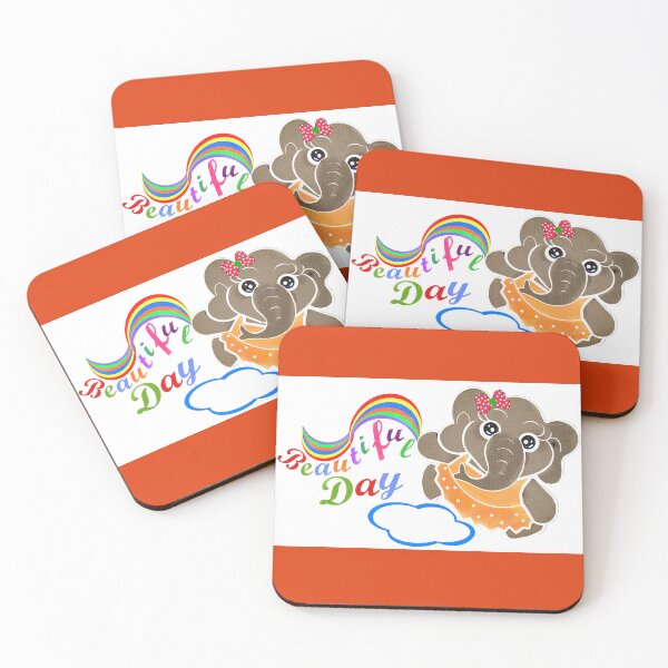 Item preview, Happy elephant enjoying a beautiful day designed and sold by Shirley cute art .