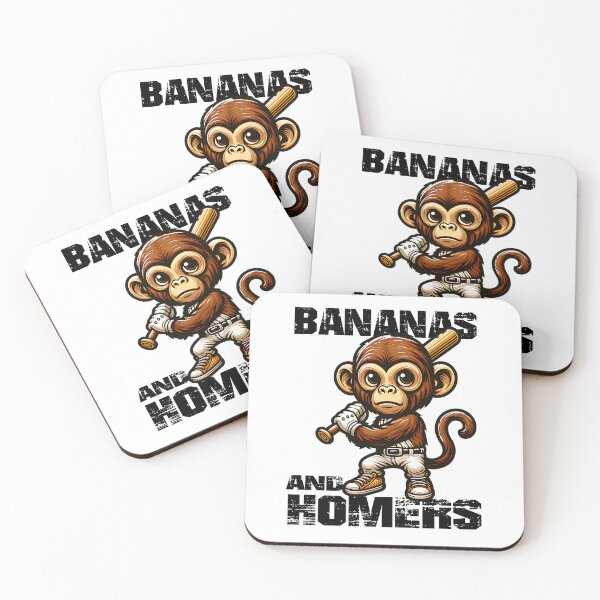 Item preview, Playful Baseball Monkey - Sportsman Funny Monkey designed and sold by Taans-Creation.