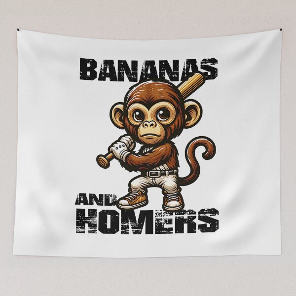 Item preview, Playful Baseball Monkey - Sportsman Funny Monkey designed and sold by Taans-Creation.