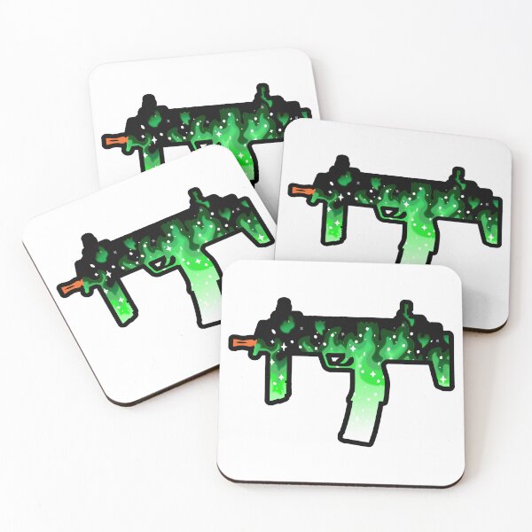 Item preview, Green Fire MP-7 Airsoft Blaze (Outlined) designed and sold by Carsondood.