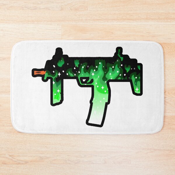 Item preview, Green Fire MP-7 Airsoft Blaze (Outlined) designed and sold by Carsondood.