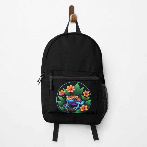 Item preview, Cute Poison Dart Frog Surrounded by Flowers designed and sold by RedStacks.