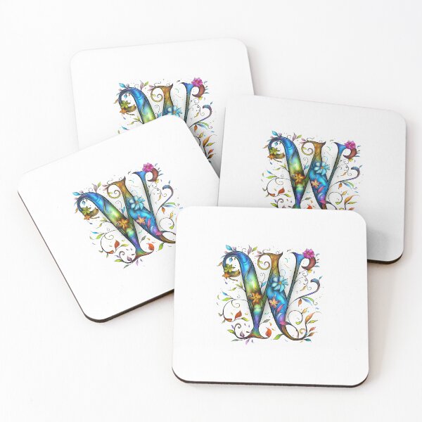 Item preview, Whimsical Monogram Letter W designed and sold by Boddicca.