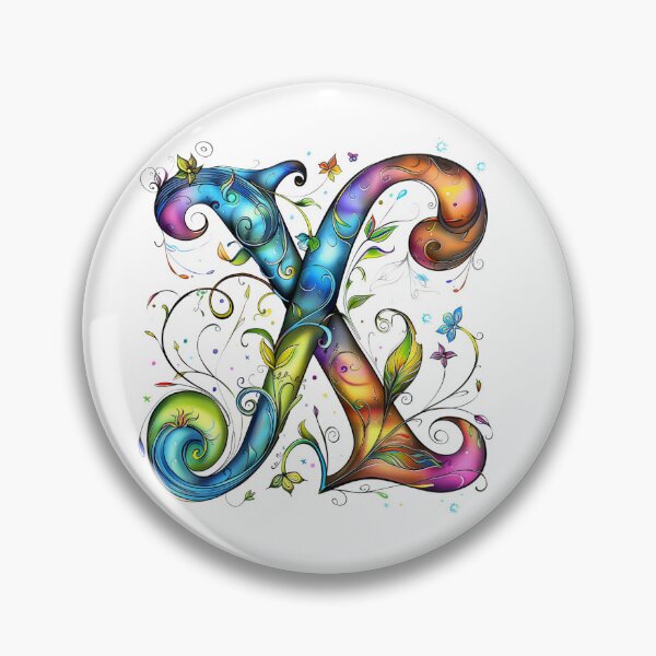 Item preview, Whimsical Monogram Letter X designed and sold by Boddicca.