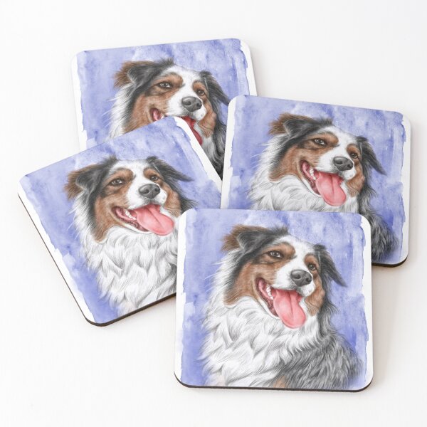 Item preview, Blue Merle Australian Sheperd dog designed and sold by Nalidsa Sukprasert.