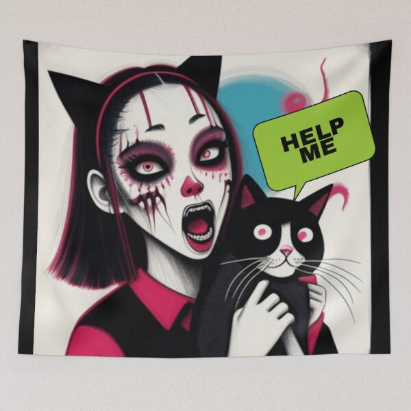 Item preview, Zombie cat mom designed and sold by Roxburylane.