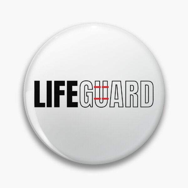 Item preview, Lifeguard Play On Words Calligram Design designed and sold by pixelpalette8.