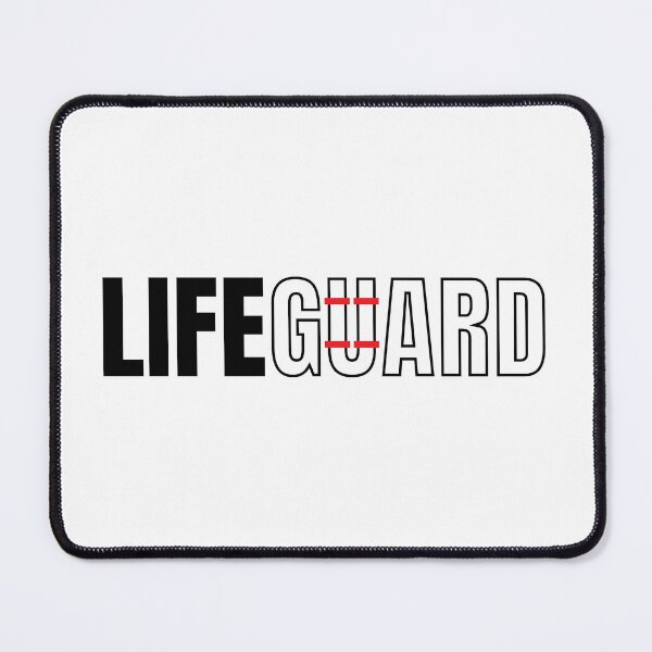 Item preview, Lifeguard Play On Words Calligram Design designed and sold by pixelpalette8.