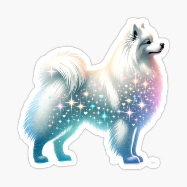 Item preview, Glitter American Eskimo Dog designed and sold by TheAnimalZ00.