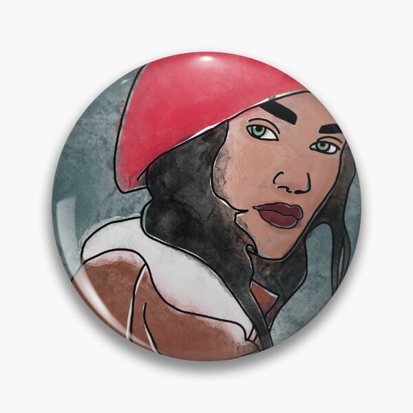 Item preview, Watercolor Portrait of Girl in Red Beret designed and sold by chaycreates.