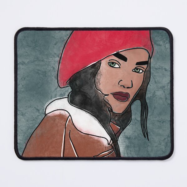 Item preview, Watercolor Portrait of Girl in Red Beret designed and sold by chaycreates.