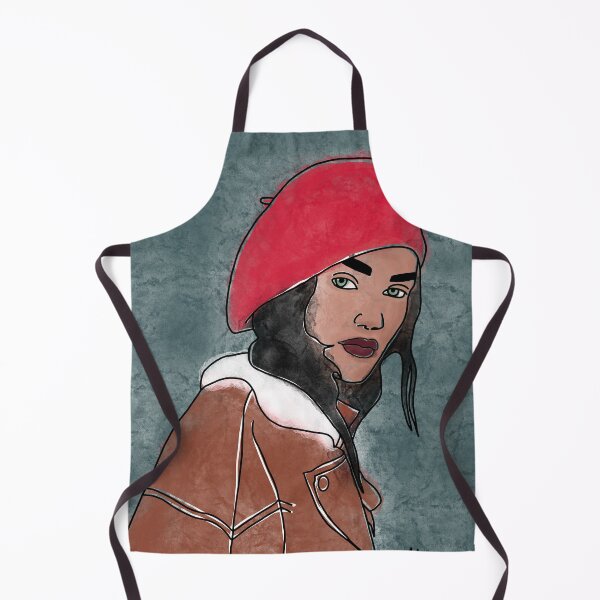 Item preview, Watercolor Portrait of Girl in Red Beret designed and sold by chaycreates.