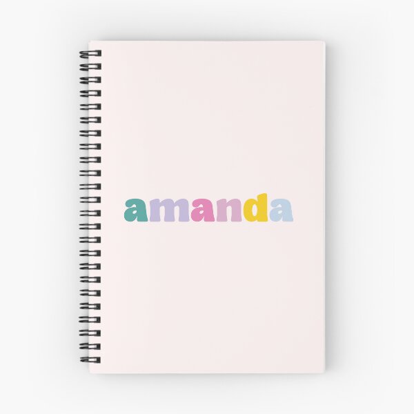 Item preview, Amanda - Custom name on colorful block font designed and sold by To the Lua.
