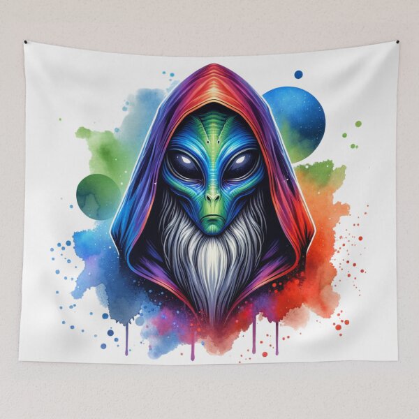 Item preview, Hooded Bearded Alien designed and sold by JesNoh.