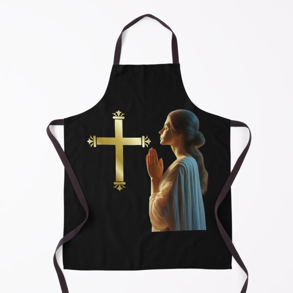 Item preview, Women praying and a cross designed and sold by MigWhimsy.