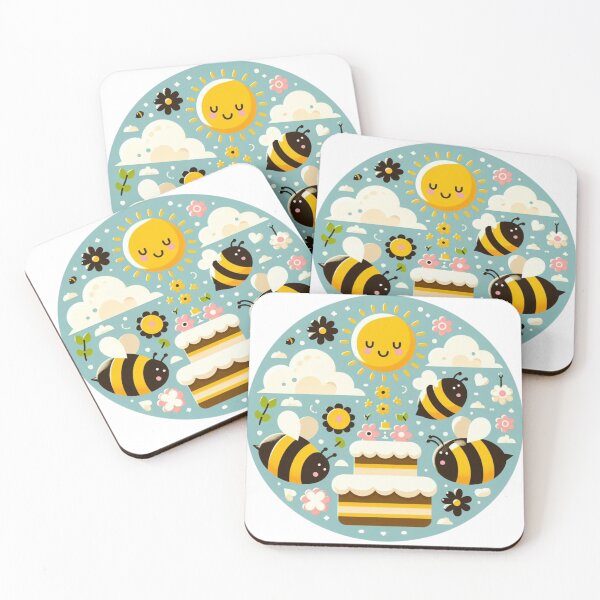 Item preview, Bees, Cake, & Sunshine! designed and sold by figandroseco.