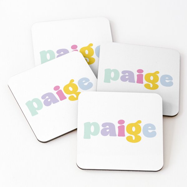 Item preview, Paige - Custom name on colorful block font designed and sold by To the Lua.
