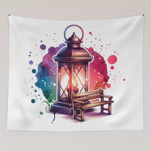 Item preview, Park Bench Under Lamp designed and sold by JesNoh.