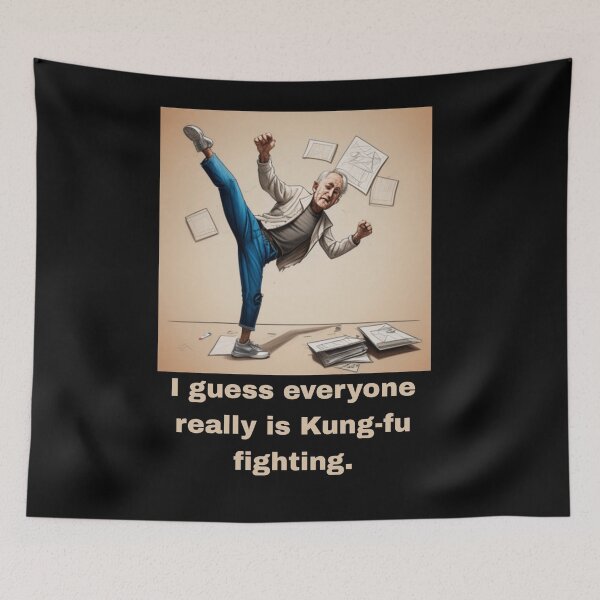 Item preview, I guess everyone really is kungfu fighting  designed and sold by Roxburylane.
