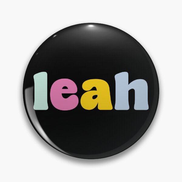Item preview, Leah - Custom name on colorful block font designed and sold by To the Lua.