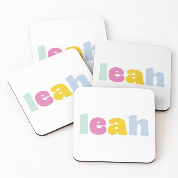 Item preview, Leah - Custom name on colorful block font designed and sold by To the Lua.