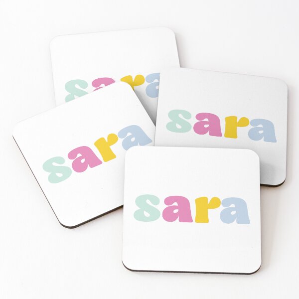 Item preview, Sara - Custom name on colorful block font designed and sold by To the Lua.