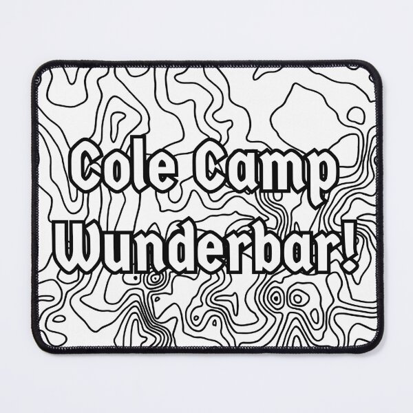 Item preview, Cole Camp Wunderbar Topographic Map designed and sold by Deaven Kaiser Art.