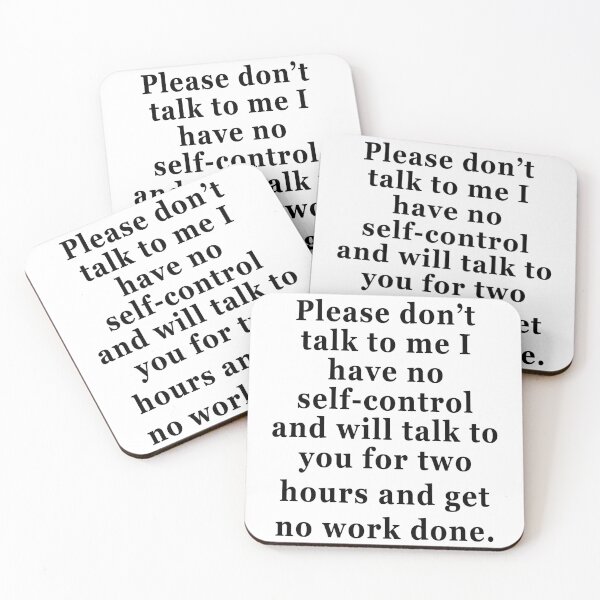 Item preview, PLEASE DON’T TALK TO ME. BLACK DESIGN designed and sold by Rejiboustarts.