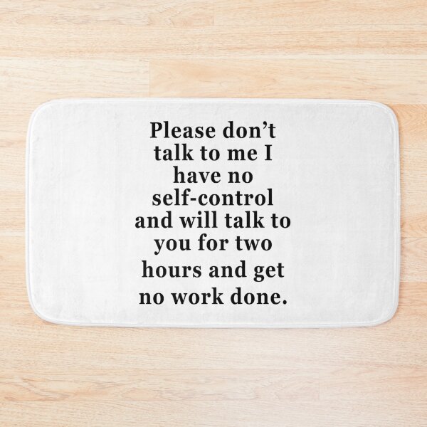 Item preview, PLEASE DON’T TALK TO ME. BLACK DESIGN designed and sold by Rejiboustarts.