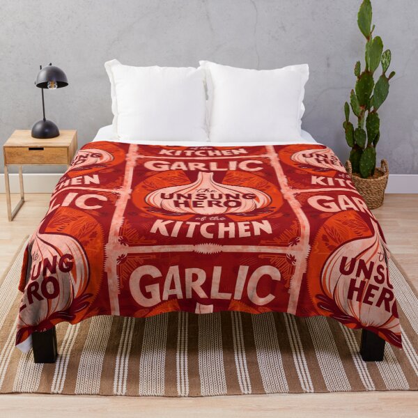 Item preview, Garlic The Unsung Hero Of The Kitchen Funny Food Quote designed and sold by TheArtOfPat.