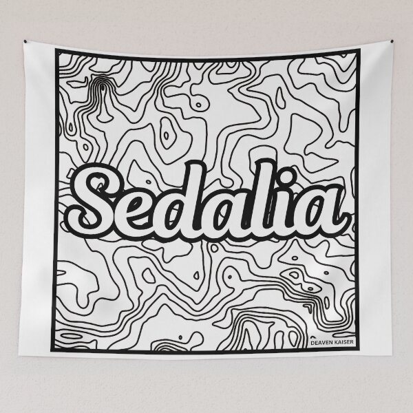 Item preview, Sedalia topographical map designed and sold by Deaven Kaiser Art.