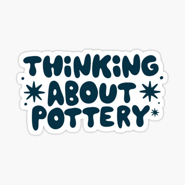 Item preview, Thinking about pottery designed and sold by Happyclayco.
