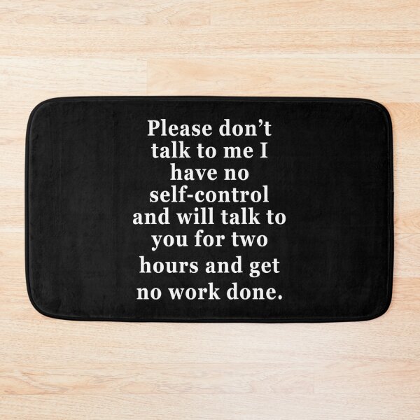 Item preview, PLEASE DON’T TALK TO ME. WHITE DESIGN designed and sold by Rejiboustarts.