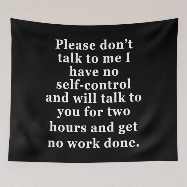 Item preview, PLEASE DON’T TALK TO ME. WHITE DESIGN designed and sold by Rejiboustarts.
