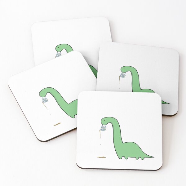Item preview, Dino with spilled tea designed and sold by Happyclayco.
