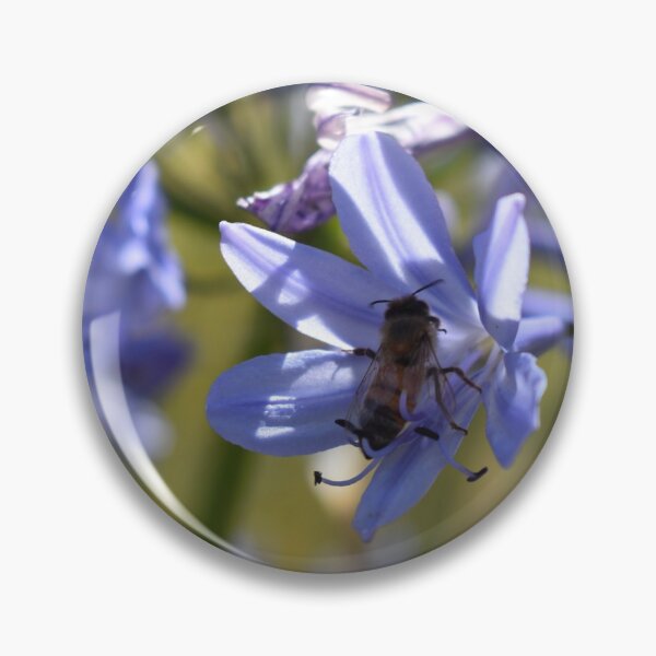 Item preview, Bee and Blue Flower designed and sold by MangoSeeds.