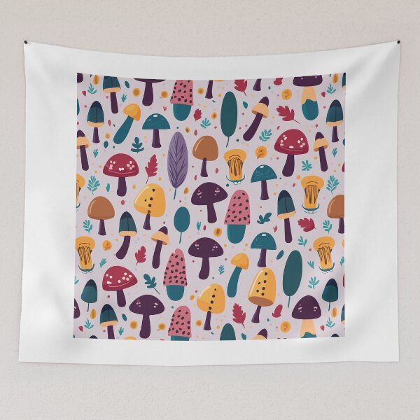 Item preview, Colorful Mushroom Forrest designed and sold by pixelpalette8.