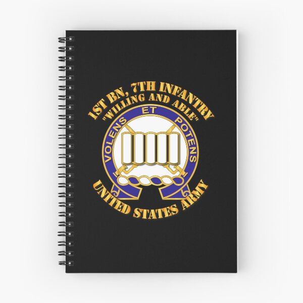 Item preview, Army - 1st Bn, 7th Infantry - Willing and Able designed and sold by Military Insignia Products.