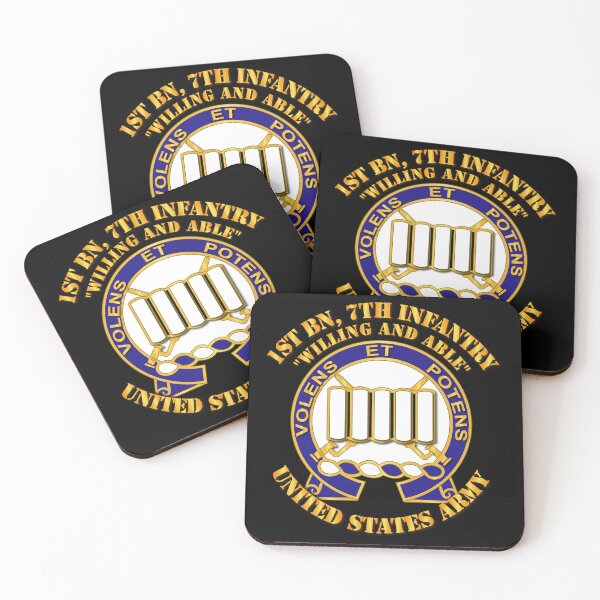 Item preview, Army - 1st Bn, 7th Infantry - Willing and Able designed and sold by Military Insignia Products.