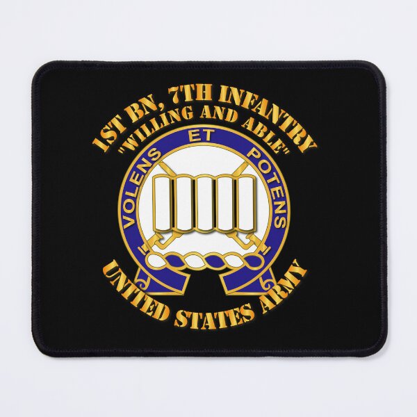 Item preview, Army - 1st Bn, 7th Infantry - Willing and Able designed and sold by Military Insignia Products.