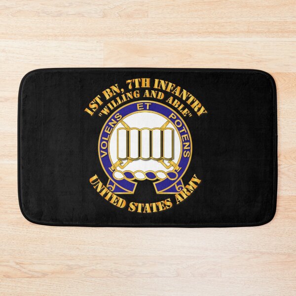 Item preview, Army - 1st Bn, 7th Infantry - Willing and Able designed and sold by Military Insignia Products.