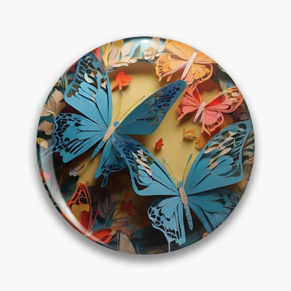 Item preview, Paper cut Colorful Butterflies digital art  designed and sold by PaintedPixels01.
