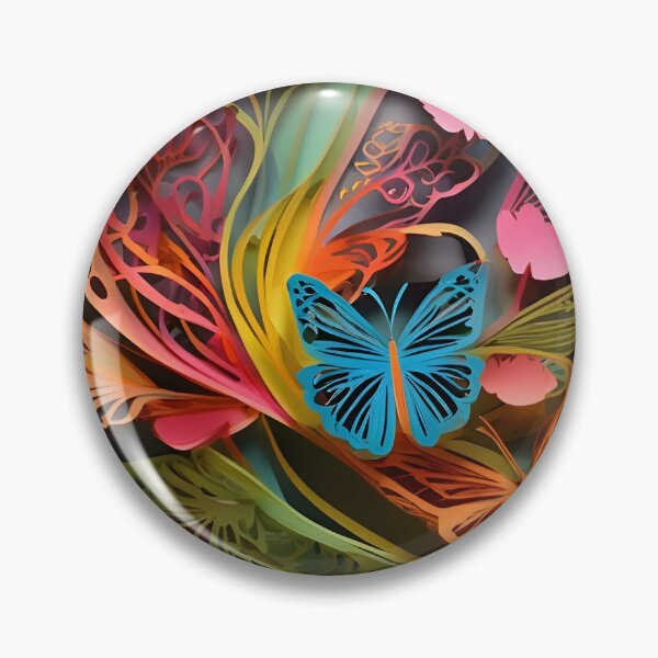 Item preview, Paper cut Colorful Butterflies digital art  designed and sold by PaintedPixels01.