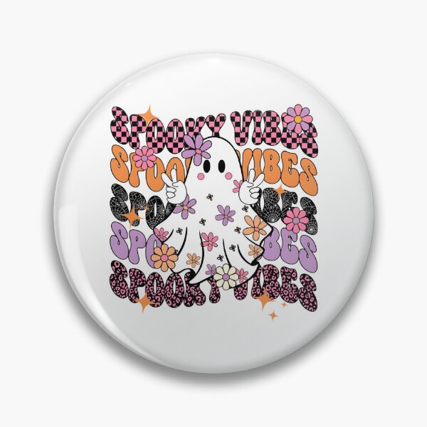 Item preview, Spooky Vibes, Spooky Season, Spooky Mama, Cute Halloween Ghost, Checkered Leopard Print, Halloween Mama designed and sold by Kaydenkin.